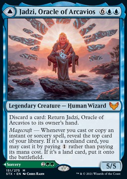Jadzi, Oracle of Arcavios // Journey to the Oracle⁣ - Strixhaven: School of Mages⁣ (Mythic)⁣ [151]