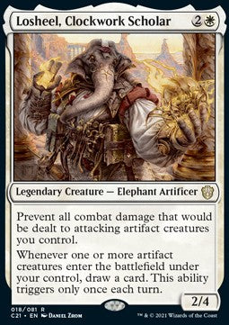 Losheel, Clockwork Scholar⁣ - Commander: Strixhaven⁣ (Rare)⁣ [18]