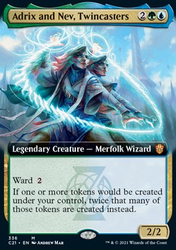 Adrix and Nev, Twincasters (V.1)⁣ - Commander: Strixhaven: Extras⁣ (Mythic)⁣ [336]