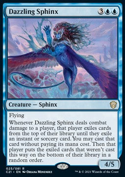 Dazzling Sphinx⁣ - Commander: Strixhaven⁣ (Rare)⁣ [25]