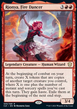 Rionya, Fire Dancer - Commander: Strixhaven (Rare) [C21-55]