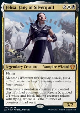 Felisa, Fang of Silverquill⁣ - Commander: Strixhaven⁣ (Mythic)⁣ [2]