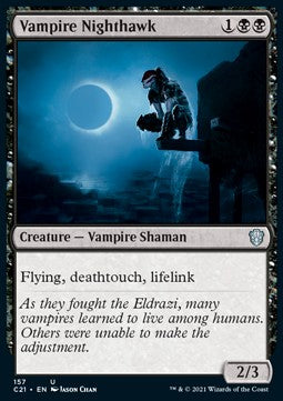 Vampire Nighthawk - Commander: Strixhaven (Uncommon) [C21-157]