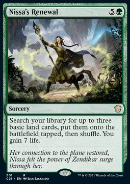 Nissa's Renewal⁣ - Commander: Strixhaven⁣ (Rare)⁣ [201]