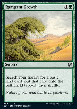 Rampant Growth⁣ - Commander: Strixhaven⁣ (Common)⁣ [204]