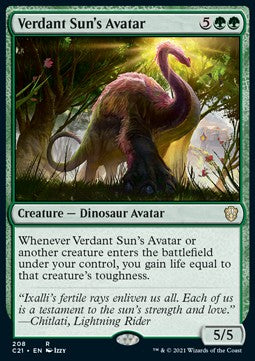 Verdant Sun's Avatar - Commander: Strixhaven (Rare) [C21-208]