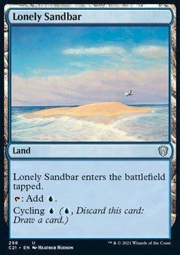 Lonely Sandbar⁣ - Commander: Strixhaven⁣ (Uncommon)⁣ [298]