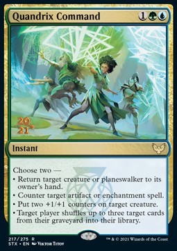 Quandrix Command (V.1)⁣ - Strixhaven: School of Mages: Promos⁣ (Rare)⁣ [217]
