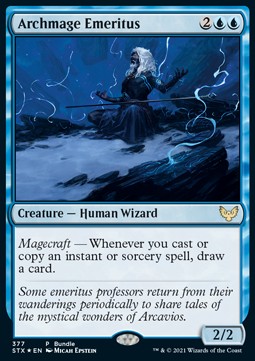 Archmage Emeritus (V.3) - Strixhaven: School of Mages: Promos (Rare) [PSTX-377]
