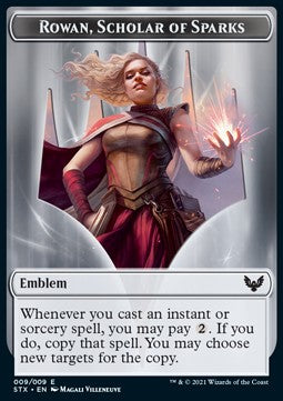 Rowan, Scholar of Sparks Emblem⁣ - Strixhaven: School of Mages: Extras⁣ (Token)⁣ [T09]