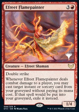 Efreet Flamepainter (V.2)⁣ - Strixhaven: School of Mages: Promos⁣ (Rare)⁣ [98]