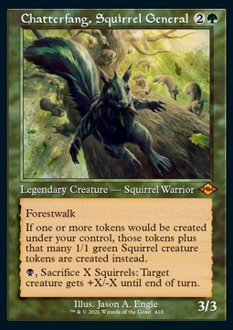 Chatterfang, Squirrel General (V.2)⁣ - Modern Horizons 2: Extras⁣ (Mythic)⁣ [410]