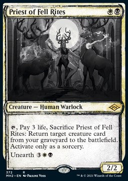 Priest of Fell Rites⁣ - Modern Horizons 2: Extras⁣ (Rare)⁣ [372]