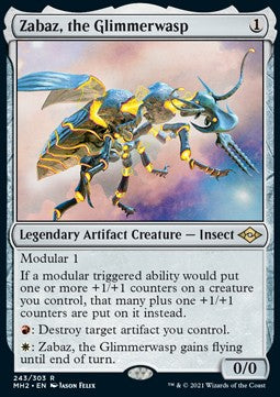 Zabaz, the Glimmerwasp⁣ - Modern Horizons 2⁣ (Rare)⁣ [243]