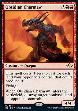 Obsidian Charmaw⁣ - Modern Horizons 2⁣ (Rare)⁣ [137]