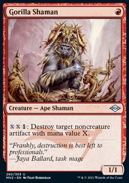 Gorilla Shaman (V.1)⁣ - Modern Horizons 2⁣ (Uncommon)⁣ [280]