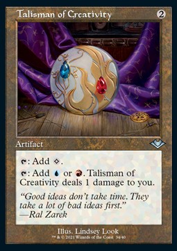 Talisman of Creativity (V.1)⁣ - Modern Horizons: Retro Frame Cards⁣ (Uncommon)⁣ [34]