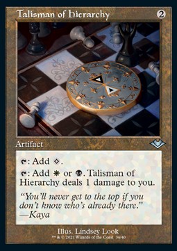 Talisman of Hierarchy (V.1)⁣ - Modern Horizons: Retro Frame Cards⁣ (Uncommon)⁣ [36]