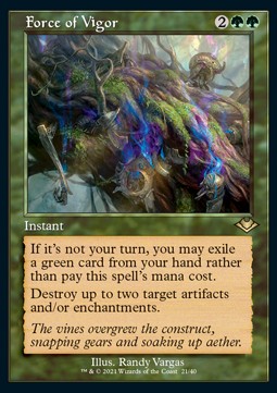 Force of Vigor (V.1)⁣ - Modern Horizons: Retro Frame Cards⁣ (Rare)⁣ [21]