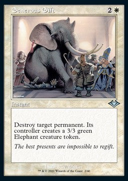 Generous Gift (V.1)⁣ - Modern Horizons: Retro Frame Cards⁣ (Uncommon)⁣ [2]