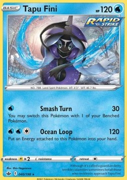 Tapu Fini - Chilling Reign (Holo Rare) [CRE-040]