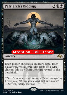 Patriarch's Bidding (V.2)⁣ - Modern Horizons 2⁣ (Rare)⁣ [275]