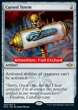 Cursed Totem (V.2)⁣ - Modern Horizons 2⁣ (Rare)⁣ [295]