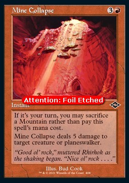 Mine Collapse (V.2)⁣ - Modern Horizons 2: Extras⁣ (Common)⁣ [408]