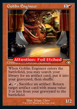 Goblin Engineer (V.2)⁣ - Modern Horizons: Retro Frame Cards⁣ (Rare)⁣ [16]