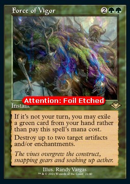 Force of Vigor (V.2) - Modern Horizons: Retro Frame Cards (Rare) [RMH2-21]
