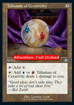 Talisman of Creativity (V.2)⁣ - Modern Horizons: Retro Frame Cards⁣ (Uncommon)⁣ [34]
