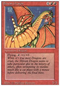 Shivan Dragon⁣ - Revised⁣ (Rare)