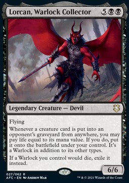 Lorcan, Warlock Collector⁣ - Commander: Adventures in the Forgotten Realms⁣ (Rare)⁣ [27]