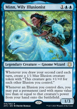 Minn, Wily Illusionist⁣ - Commander: Adventures in the Forgotten Realms⁣ (Rare)⁣ [16]