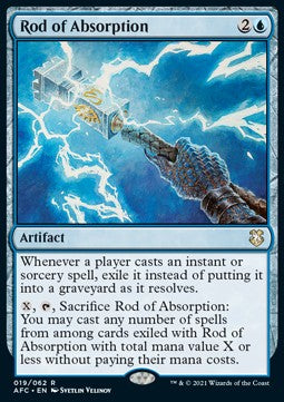 Rod of Absorption⁣ - Commander: Adventures in the Forgotten Realms⁣ (Rare)⁣ [19]