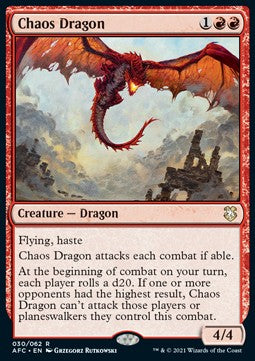 Chaos Dragon - Commander: Adventures in the Forgotten Realms (Rare) [AFC-30]