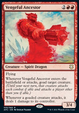 Vengeful Ancestor - Commander: Adventures in the Forgotten Realms (Rare) [AFC-35]