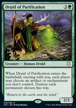Druid of Purification⁣ - Commander: Adventures in the Forgotten Realms⁣ (Rare)⁣ [39]