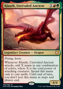 Klauth, Unrivaled Ancient⁣ - Commander: Adventures in the Forgotten Realms⁣ (Mythic)⁣ [50]