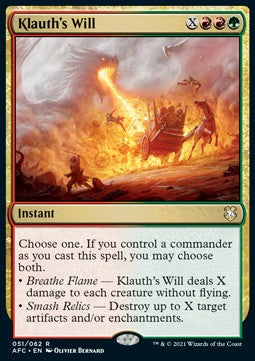 Klauth's Will⁣ - Commander: Adventures in the Forgotten Realms⁣ (Rare)⁣ [51]