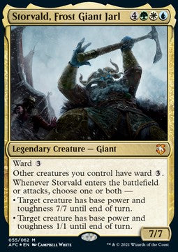 Storvald, Frost Giant Jarl⁣ - Commander: Adventures in the Forgotten Realms⁣ (Mythic)⁣ [55]