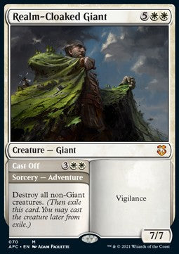 Realm-Cloaked Giant // Cast Off⁣ - Commander: Adventures in the Forgotten Realms⁣ (Mythic)⁣ [70]