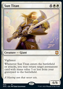 Sun Titan⁣ - Commander: Adventures in the Forgotten Realms⁣ (Mythic)⁣ [73]