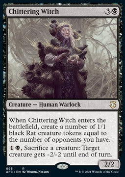 Chittering Witch⁣ - Commander: Adventures in the Forgotten Realms⁣ (Rare)⁣ [95]