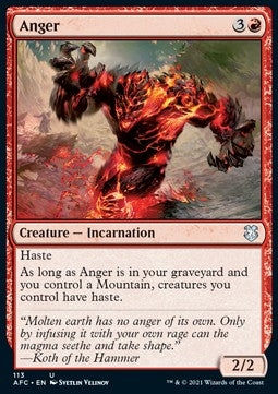 Anger⁣ - Commander: Adventures in the Forgotten Realms⁣ (Uncommon)⁣ [113]