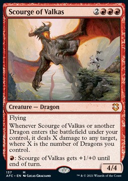 Scourge of Valkas⁣ - Commander: Adventures in the Forgotten Realms⁣ (Mythic)⁣ [137]