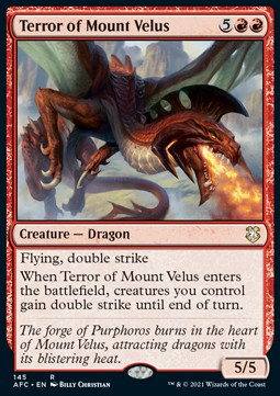 Terror of Mount Velus⁣ - Commander: Adventures in the Forgotten Realms⁣ (Rare)⁣ [145]