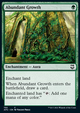 Abundant Growth⁣ - Commander: Adventures in the Forgotten Realms⁣ (Common)⁣ [150]