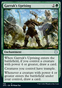 Garruk's Uprising⁣ - Commander: Adventures in the Forgotten Realms⁣ (Uncommon)⁣ [159]