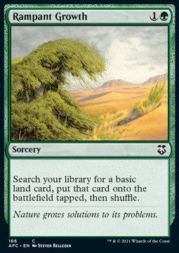 Rampant Growth⁣ - Commander: Adventures in the Forgotten Realms⁣ (Common)⁣ [166]